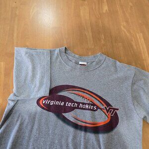 Virginia Tech Hokies Football Men's Iron Knights Athletics SS T-Shirt Gray Sz XL